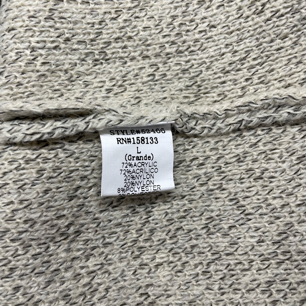 Staccato Women's Size Large Long Knit Open Front Cardigan - Picture 9 of 10